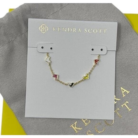 Kendra Scott Mini Elisa & Haven Heart Bracelet | NIB Necklace Bracelet Set - Picture 6 of 8